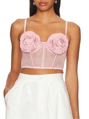 Fleur du Mal Rose Cup Bustier Pink